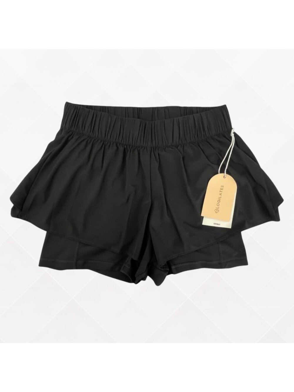 Blogilates Ruffle Shorts • S • NWT • Jet Black • Activewear • WAW-100005
